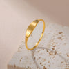Cazador Stainless Steel Minimalist Women's Ring Gold Color Finger Rings Simple Jewelry Party Birthday Gift - Image 1
