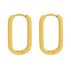 Chain Hoop Piercing Earring with Square and Waterdrop Details - Image 8