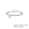 Cubic Zirconia Tennis Anklet for Women Stainless Steel Gold Plated CZ Foot Chain Layering Summer No - Image 14