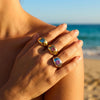 Colorful Star Zircon CZ Chunky Dome Ring Stainless Steel Gold Silver Color Statement Rings for Women Party Jewelry Gift - Image 2