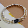 Noble Silver Chain Bracelet For Women Men Charm Party Gift Wedding party Jewelry - Image 11