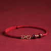 Lucky Red Thread Bracelet Men Women Tibetan Buddhist Lotus Infinity Cinnabar Beads Handmade Braided Rope Bracelets Party Jewelry - Image 1
