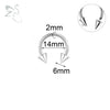 ZS 1PC 2/4/6/8G Spike Horseshoe Nose Ring Stainelss Steel Cone Large Gauge Piercings Internal Threaded Septum Nose Ear Expander - Image 19