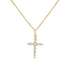 Hecheng, Crystal Shiny Zirconia Cubic Zircon Necklace Pendant Cross Jesus Christ Gold Colour Jewelry Gift for Women - Image 13