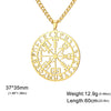Vintage Viking Compass Rune Pendant Necklace Stainless Steel Nordic Odin Vegvisir Amulet Punk Party Jewelry Gift - Image 8
