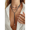 Geometric Acrylic Bead Choker Necklace with Pendant Detail - Image 8