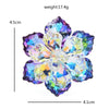 Glass Flower Handmade Women Brooch Pins Shining Jewelry Accessory 2 Colors Gift - Image 2
