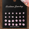 12 Pairs Of, Simple, Shiny, And Caring Zirconia Decorative Earrings Are Suitable For Gifts To Parties,And Couples - Image 5