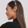 Stonefans New Long Bohemia Tassel Metal Head Chain Headpiece Rhinestone Hair Jewelry Hanging Hair Hoop Jewelry for Women