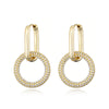Classic Stainless Steel Ear Buckle For Women Gold Silver Color Big Oval Rectangle Hoop Huggie Punk Hip Hop Jewelry Gift - Image 11