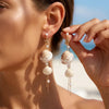 Boho Starfish Imitation Pearl Drop Earrings for Women Sea Star Dangle Earrings Summer Beach Party Jewelry Gift - Image 8