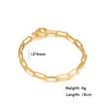 Ladies' Bracelet Stainless Steel Simple Box Chain Oval Chain Welded Chain Stackable Minimalist Adjustable Bracelet Jewelry Gift - Image 9