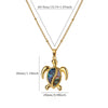 Colored Turtle Pendant Necklace for Women Summer Beach Female Charm Necklace Beads Chain Cute Stainless Steel Jewelry collar - Image 12