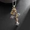 Vintage Gothic Snake Coiled Demon Skull Pendant Necklace for Men Boys Rock Party Halloween Jewelry Gift - Image 8