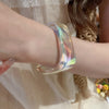 Irregular Geometric Acrylic Cuff Bracelet in Multiple Styles - Image 28
