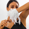 Exaggerated Ostrich Natural Feather Cuff Wrist Sleeve Bracelets for Women Summer Party Boho Adjustable Bangles Y2K Jewelry Gift - Image 2