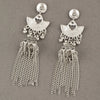 Gypsy Indian Jhumka Jewelry Ethnic Vintage Antique Alloy Carved Totem Bells Tassel Hanging Earrings For Women - Image 3
