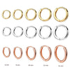 Two-Piece Mini Hoop Piercing Earrings in Gold-Tone Silver-Tone or Rose Gold-Tone - Image 13