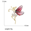 Enamel Ballerina Brooches for Women Pearl Elf Pins Rhinestone Girls Banquet Party Backpack Gift Jewelry Accessories - Image 30
