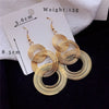 European Statement Round Drop Earrings for Women Party Metal Wire Wrapping Circle Dangle Earrings Vintage Long Geometry Jewelry - Image 7