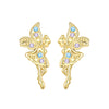 Silver Cat panda koala deer unicorn elephant Zircon Earrings for Women Jewelry Wedding Birthday Gift - Image 25