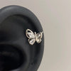 1pcs Quality Shiny Cross Zircon 316L Stainless Steel Ear Bone Nail Y2K Style Silver Color Earring for Women Cochlear Accessories - Image 20