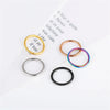 Stainless Steel Hinged Hoop Clicker Set 16G for Nose Septum and Cartilage 5 or 10 Pieces - Image 4