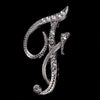 Crystal Rhinestone 26 Letters Women Collar Brooch Pin Corsage Bouquet Jewelry - Image 11