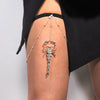Boho Crystal Agate Leg Thigh Chain Drop Stone Tassel Multi-layer Leg Chain Anklet for Women Seaside Vacation Beach Jewelry - Image 15
