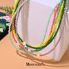 Shell Star Crystal Choker Necklace for Women Faceted Bead Collares Summer Jewelry Moon Girl Design - Image 1