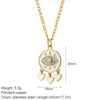 Stainless Steel Chain Necklace with Colorful Pendant Designs - Image 54