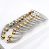 Stainless Steel Birthstone Twists Cuff Bangle for Women Rhinestone Design Stackable Bangle Bracelet Jewelry Gifts - Image 4