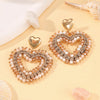 Big Water Drop Shape Drop Earrings For Women Colorful Beads Handmade Threading Crystal Long Earrings Jewelry Gift - Image 8