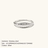 Stainless Steel Tail Ring Simple Style Croissant Grainring Classic Couple for Women Jewelry US5/6/7/8 - Image 8