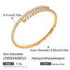 White Cubic Zirconia Multi-Layers Bangle Bracelet And Collar Necklace Jewelry Sets Stainless Steels Jewelry - Image 7