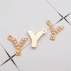 10-26PCS Alphabet Charms With Plastic Pearl Alloy Gold Color English Letter Pendant Necklace Bracelet Jewelry Accessory - Image 10