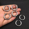 Stainless Steel Hoop Earrings with 3 mm to 5 mm Bands in Multiple Sizes - Image 25