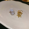 Crystal Star Clip-On Ear Cuff Earrings in Gold-Tone or Silver-Tone - Image 5