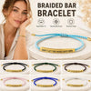 Titanium Steel Bent Tube Engraved Bracelet Adjustable Hand Woven Letter Design Hand Rope Pineapple Woven Jewelry - Image 2