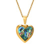 Women Locket Necklaces, Openable Heart Pendants, Stainless Steel Shell Photo Frame Necklace - Image 10