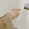 316L Stainless Steel Double Spell Gold Color Thick Twist Chain Bracelet Female Simple Design Jewelry - Image 4