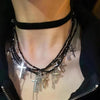 Goth Y2K Angel Wing Feather Star Cross Heart Cat Claw Pendant Bead Chain Choker Necklace For Women Harajuku Jewelry Accessories - Image 6
