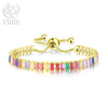 Noble Silver Bracelet Chain Color Crystal Hand Jewelry For Women Charm Wedding Gift Party 18cm - Image 13