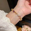 Leaf Branch Bracelet with Cubic Zirconia Details in Gold-Tone or Silver-Tone - Image 3