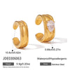 Delicate Cubic Zirconia Earrings For Women Gold Plated Stainless Steel Clip Earrings Simple Jewelry Gift - Image 15