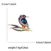 Magpie Brooch Cute Bird Flower Enamel Rhinestone Corsage Pin Clothing Accessories Jewelry - Image 22