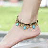 Bohemian Ankle Bracelets for Women Teen Girls, Handmade Anti Vintage Stone Beaded Chain Bells Anklet Foot Jewelry - Image 3