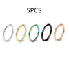 Stainless Steel Hinged Hoop Clicker Set 16G for Nose Septum and Cartilage 5 or 10 Pieces - Image 13