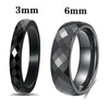 Black White Color Cutting Ceramics Rings Jewelry Classic Wedding Engagement Rings For Women Anneaux - Image 2