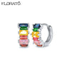 13mm Crystal Hoop Earrings for Women Silver Needle Zircon Huggie Small Earrings Hoop Piercing Jewelry Gifts - Image 31